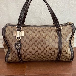 Gucci Monogram Hobo Dark Brown